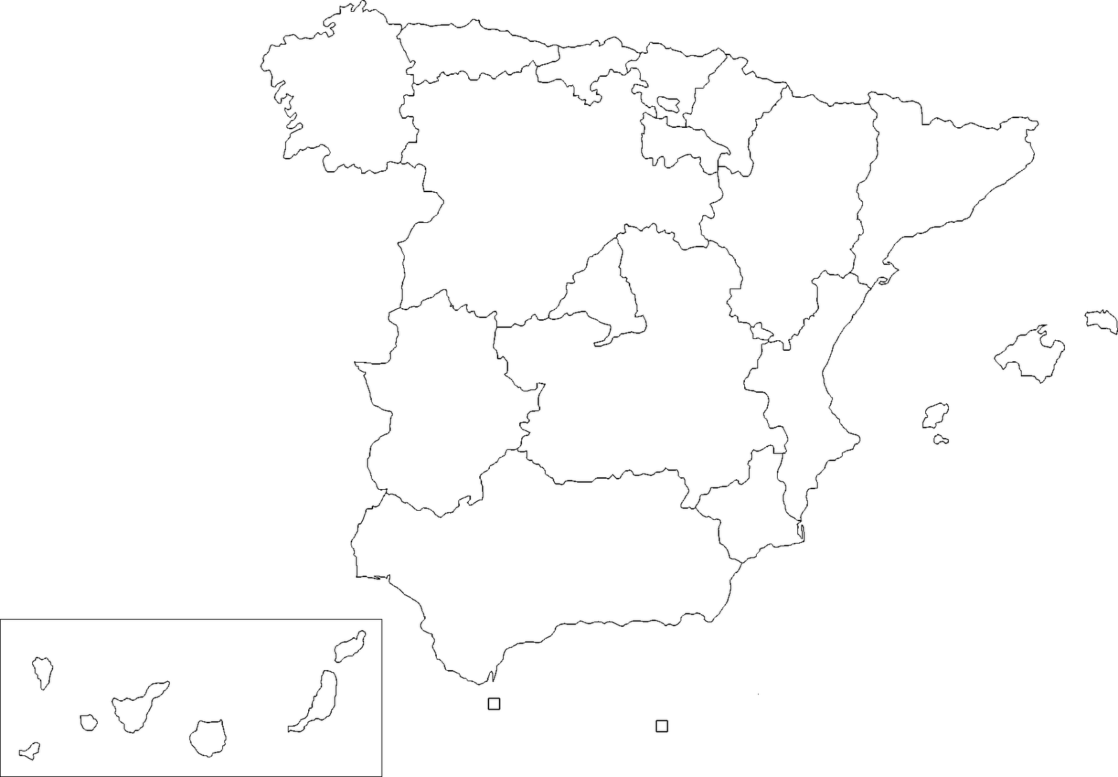 Mapa España Transparente